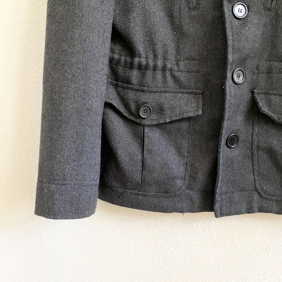 Heritage‎ 1981 Jacket Mens  Size M Black Wool Blend Button Front Classic Edition - Picture 2 of 9